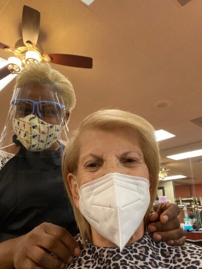 Suzanne Rosoff After a Visit to the Beauty Salon