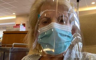 Suzanne Rosoff gets ready for first chemotherapy